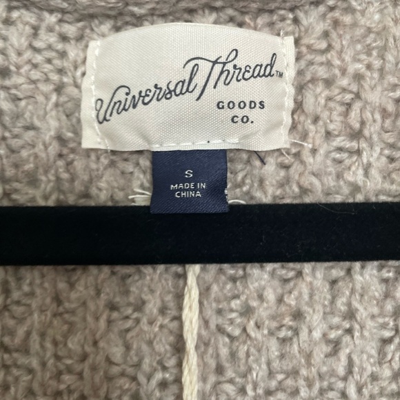 Universal Thread Long Knit Cardigan in Taupe Open Front Long Sleeves Size Small - Picture 5 of 7